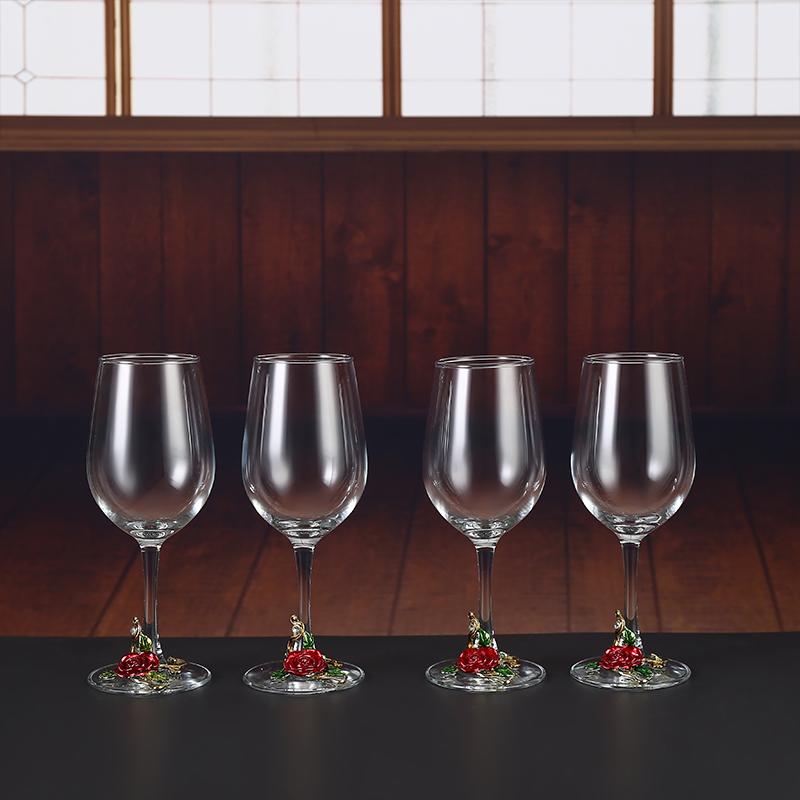 Металлический хрустальный бокал, набор бокалов для красного вина, графин, бутыль, диспенсер для вина, винный набор, барная посуда, барные наборы, посуда для напитков, изысканный подарок