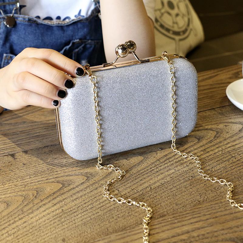 Персонализированная и модная сумка через плечо, мини-сумка для ужина с клипсой, сумка на цепочке, женская сумка на одно плечо, ручная
