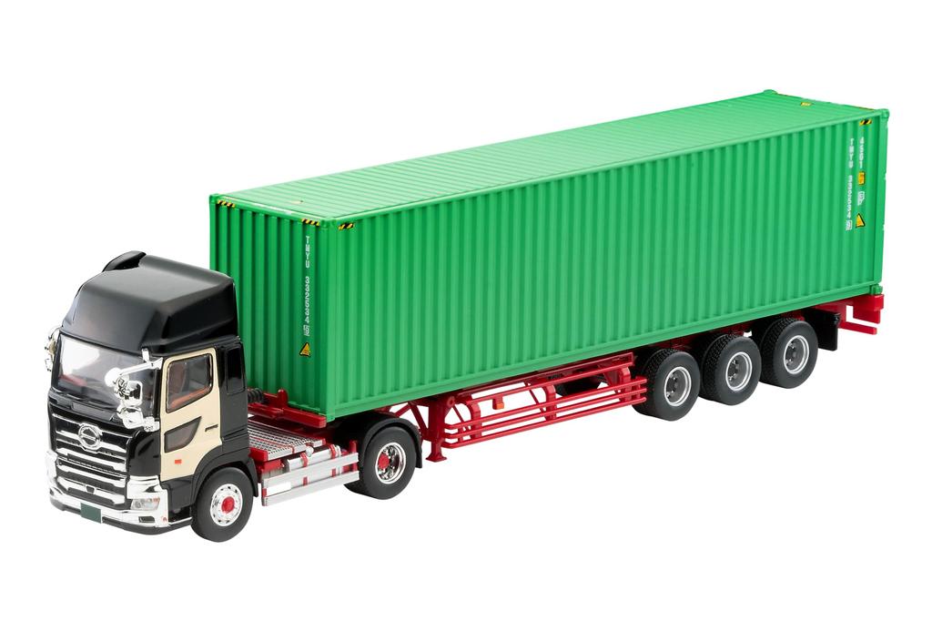TOMYTEC Tomica Limited Vintage Neo Hino Profia 40ft Marine Container Trailer Toho Sharyo TC36H1C34 Black Finished Product LV-N292c