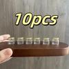 10 шт. Милые Мини-Стеклянные Бутылочки Кухонная Модель DIY Стеклянная Банка с Золотыми Крышками Миниатюрные Фигурки Декор для Дома