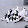Women Fashion Black & White Anti Skid Canvas Flat Shoes Zapatos De Mujer Lady Casual Comfort Office Work Loafers Ab520