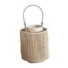 Woven Lantern,Paper Rope Tea Light Candle Holder Handcraft Rustic Hanging for Tabletop Outdoor Home