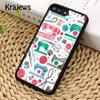 Krajews love Sewing Machine Pattern Phone Case Cover For IPhone 18 17 Air 16 15 14 plus 11 12 13 pro max coque Fundas