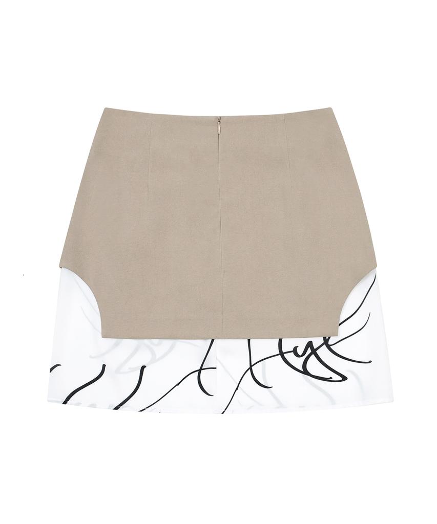 Hye Young Kim Satin Tunic Skirt - Beige
