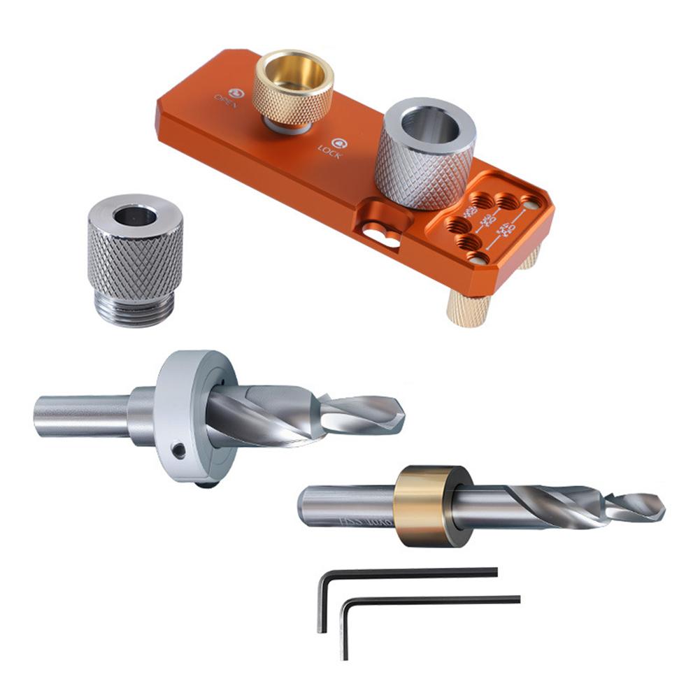 Алюминиевый профиль Направляющий инструмент для сверления Ступенчатое сверло M8/M6 Для серий 20/30/40 Локатор для сверления Инструмент для пробивки Инструмент для деревообработки