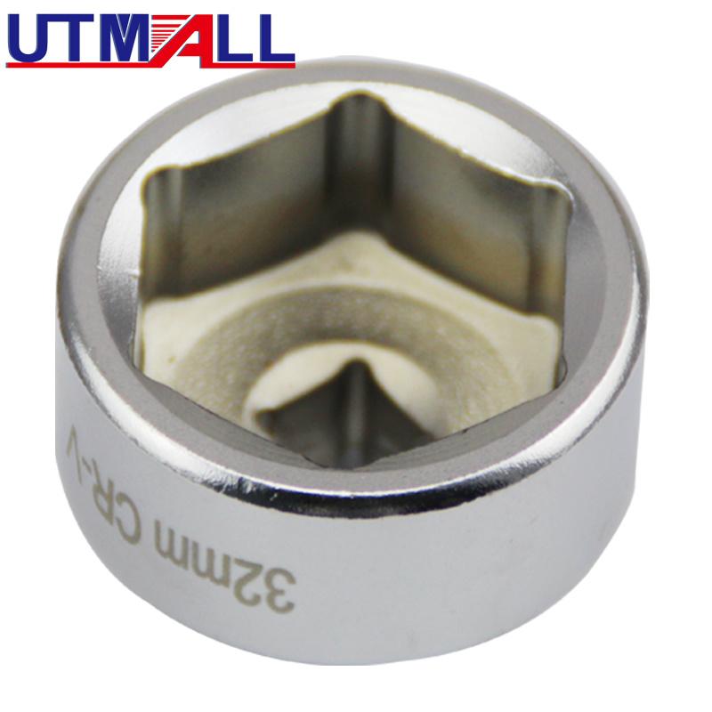 3/8" Dr. 32mm Oil Filter Wrench Removal Socket Tool For GM Opel Vauxhall