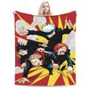 Gojo Satoru Blankets Winter  Super Soft Throw Blanket For Girl Bedroom Flannel Bedspread Bed Cover