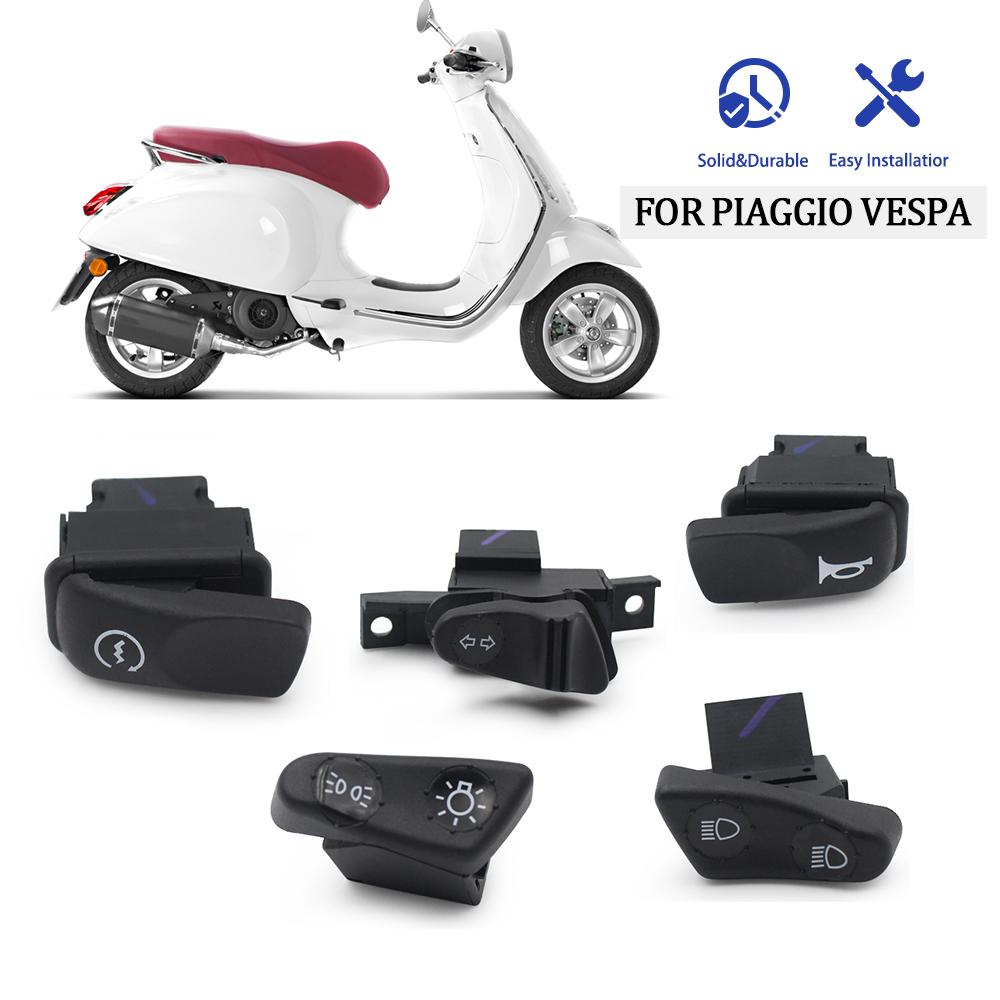 Motorcycle Switch Headlight Horn Turn Signal High Low Beam Light Start Buttons Accessaries For PIAGGIO For VESPA