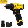STANLEY 12В Беспроводная Литий-ионная Дрель-шуруповерт Комплект CN вилка (адаптер в комплекте)