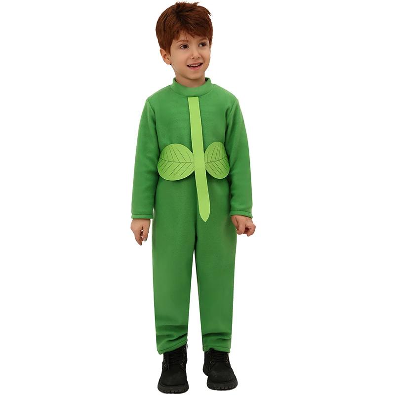 Unisex Cute Boy Plant Halloween Cosplay Girl Sunflower Fancy Dress Up Child Sun And Flower Costume