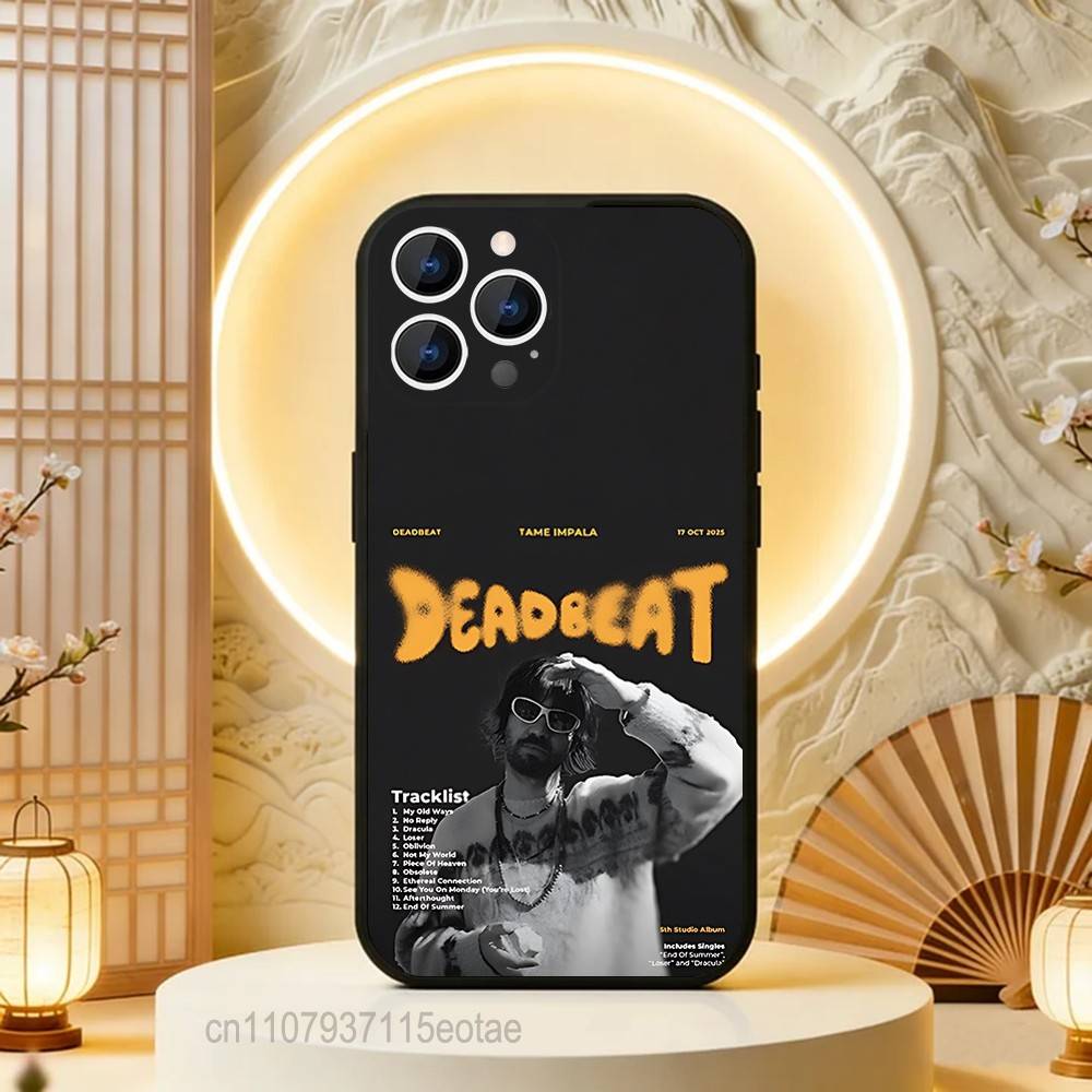 Deadbeat T-Tame I-Impala Черный Мягкий Чехол Для iPhone 17 13 14 15 11 16 12 Pro Max Pro Max Plus E Air Mini Чехол-Оболочка Для Телефона