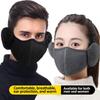3Pcs Winter Warm Face Mask Cold-Proof Breathable Earmuff Windproof 3D Polar Fleece Half Face Cover Cycle Riding Mask