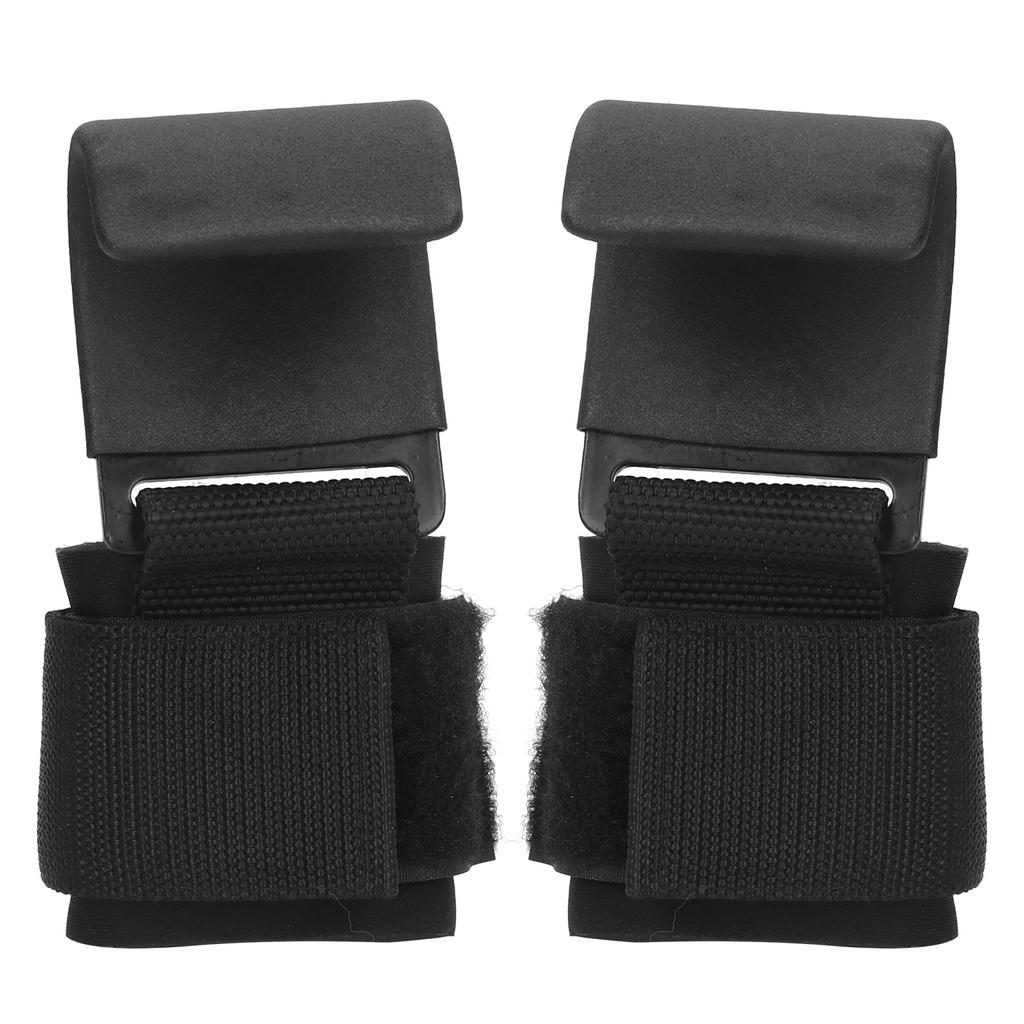 2pcs Fitness Weight Lifting Hook NonSlip PullUps Power Lifting Grips Wrist Straps