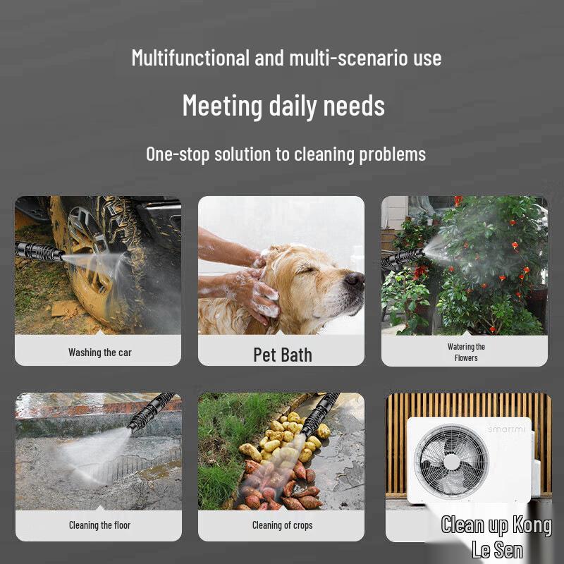 Беспроводной электрический пистолет для мойки автомобилей высокого давления с аккумуляторной батареей