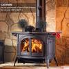 4Blade Stove Fan Fireplace Fan Swing Head Heat Powered Wood Burner Efficient Eco-friendly Home Heat Distribution Black New
