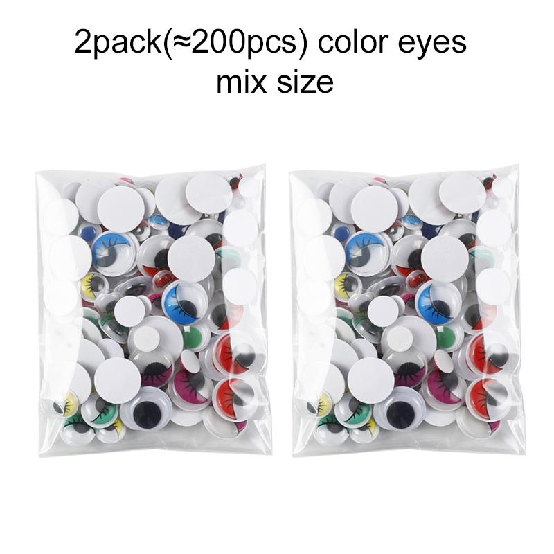 100 шт./упак. Самоклеящиеся глазки-шарики для кукол, аксессуары, глаза для DIY, скрапбукинга, поделок, рукоделия, ручной работы, игрушек TMZ