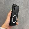 Улучшенный защитный чехол с большим объективом для Vivo Y29t 5G, Y29s 5G, Y04, Y04s. Роскошный кожаный чехол с магнитным кольцом.