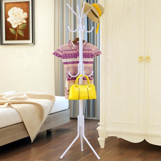 Yousheng Coat Rack with 12 Hooks Freestanding Coat Stand for Entryway Hallway Bedroom And Office Metal Coat Tree Holder for Coats Hats And Bags
