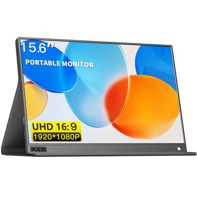 15,6-дюймовый портативный монитор IPS-экран 1080P Внешний дисплей Расширенный монитор, совместимый с