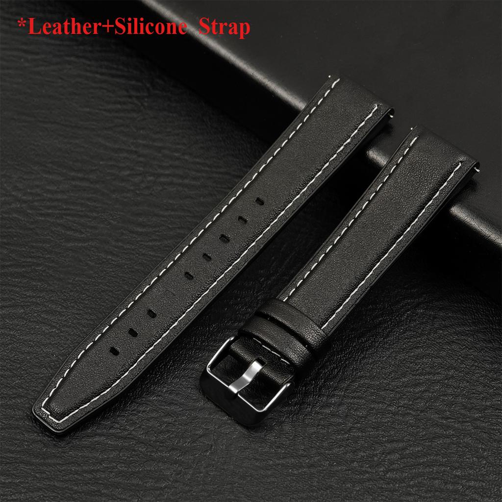Кожаный ремешок 20мм 22мм для Samsung Galaxy Watch 7 6 5 4 40 44мм ремешок для Gear винтажный браслет для Xiaomi Redmi Watch 5 Lite/Active