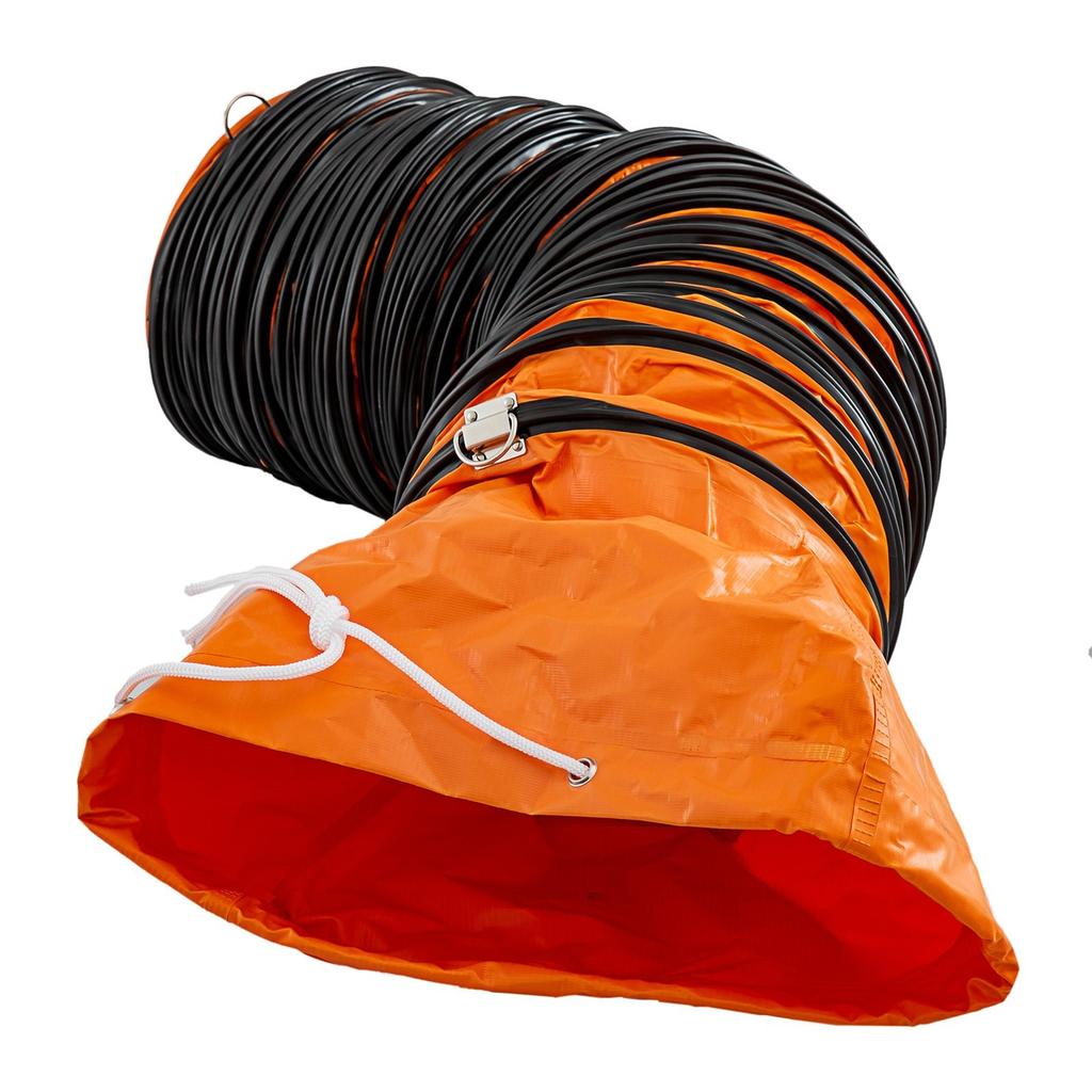 7.6 M/25 Ft Pvc Flexible Duct Hosing For 250 Mm/10" Diameter Exhaust Fan