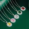 BELLA BOX Oval Pendant Necklace Multiple Colour Fashion Wedding Engagement Jewelry