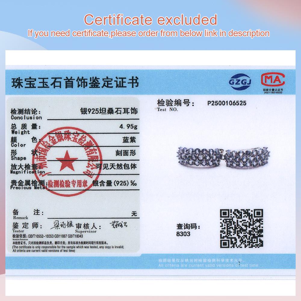 Классический дизайн серьги-клипсы с натуральным голубым танзанитом, серебро S925, ювелирные изделия с натуральными драгоценными камнями, изысканные ювелирные изделия, драгоценный подарок для женщин