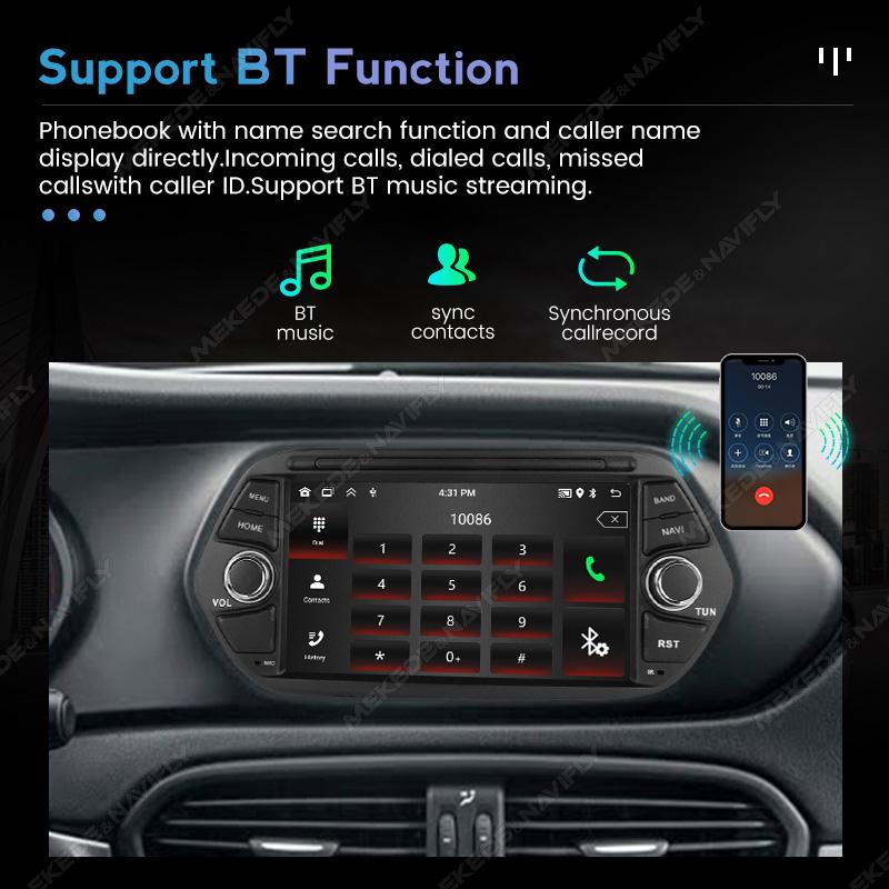 Navifly For FIAT TIPO EGEA 2015-2017 Car Radio Multimedia Video Player Navigation Carplay Stereo GPS Android Auto Systems 2din