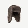 Men Winter Trapper Aviator Trooper Earflap Warm Russian PU Leather Plush Ski Hat Bomber Cap Russian Warm Ear Protectors Hats
