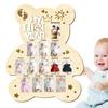 Bear/Egg/Door Shape Baby Milestone-Photo Frame Wood Board Photo Banner Mothers Day Celebrations