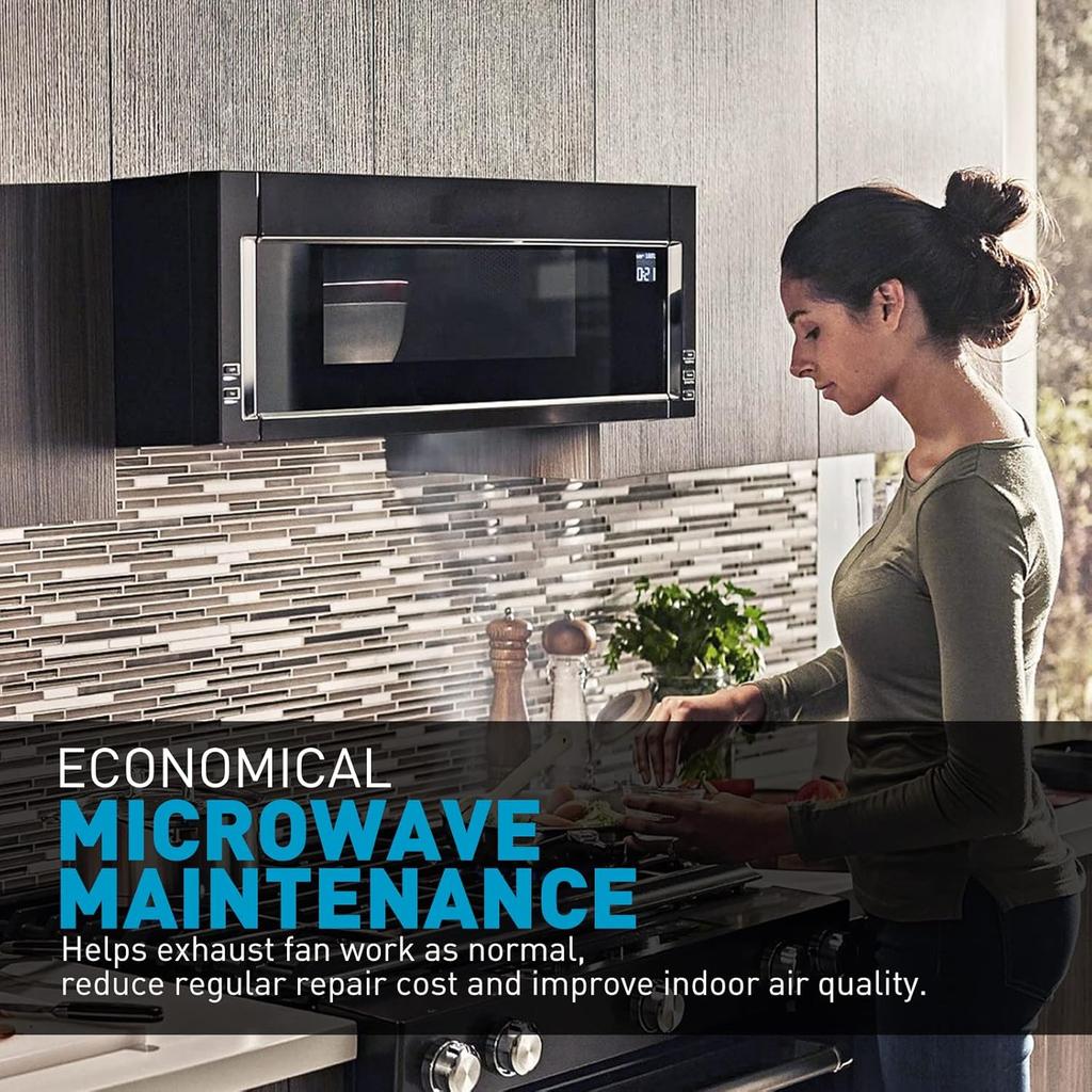 Microwave Filter Replacement for GE WB06X10359, Microwave Vent Filter for LG 5230W1A012B, Kenmore, Frigidaire, Microwave Grease Filter 7-5/8" x