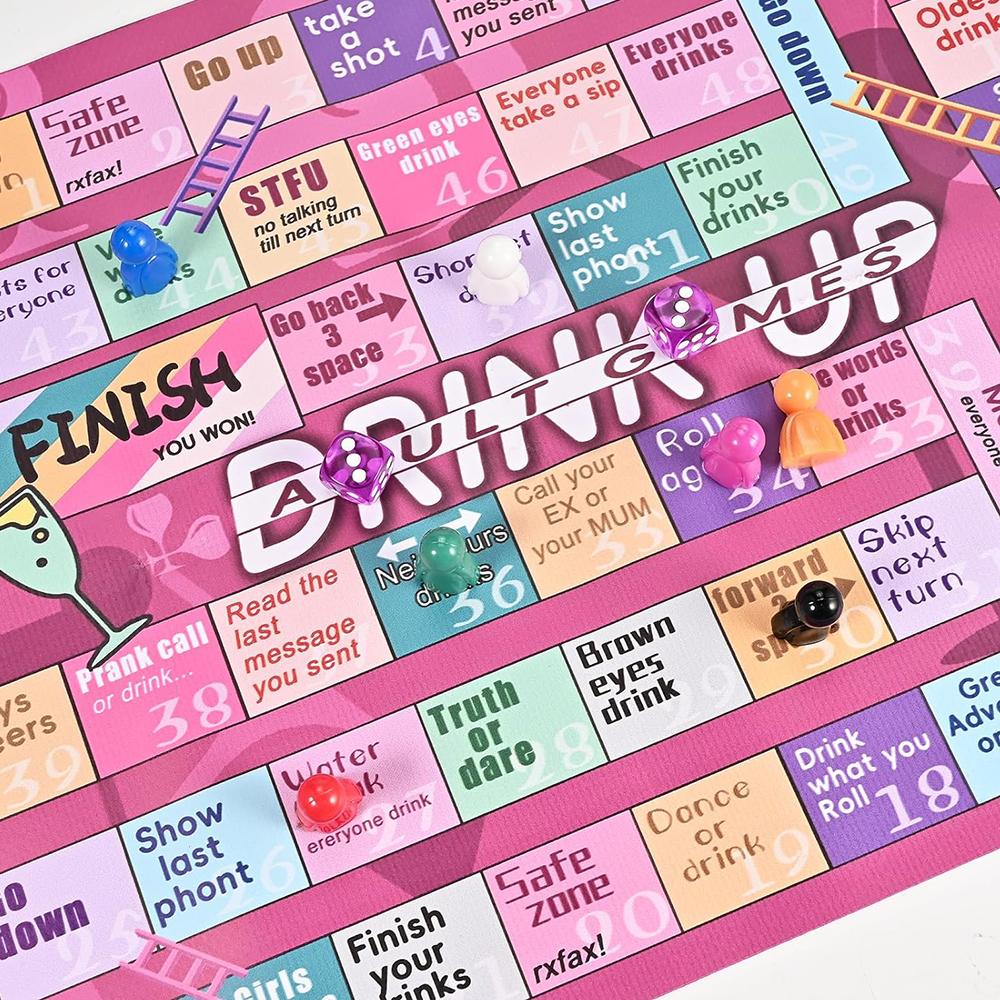 Алкогольные настольные игры с интерактивными для игрового вечера, дня рождения, с 2-8 игроками