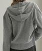 SLOWLOLLI Cozy Knit Zip-Up Hoodie