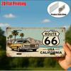 D Flat pc Vintage Metal Sign Only for decoration Outdoor Wall Art (  ) ROUTE  CALIFORNIA Aluminum Sign