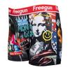 FREEGUN Men's Mona Lisa Artwork Graffiti Elastic Boxer Shorts