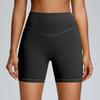 Women's Solid Color Hip Lifting And Abdominal Tightening Yoga Pants Quarter Tight Sports Shorts