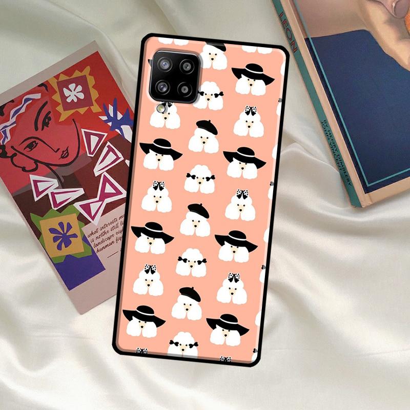 Poodle Dog Case For Samsung Galaxy A54 A06 A05 A16 A26 A36 A56 A53 A32 A52 A33 A13 A55 A35 A15 A14 A34