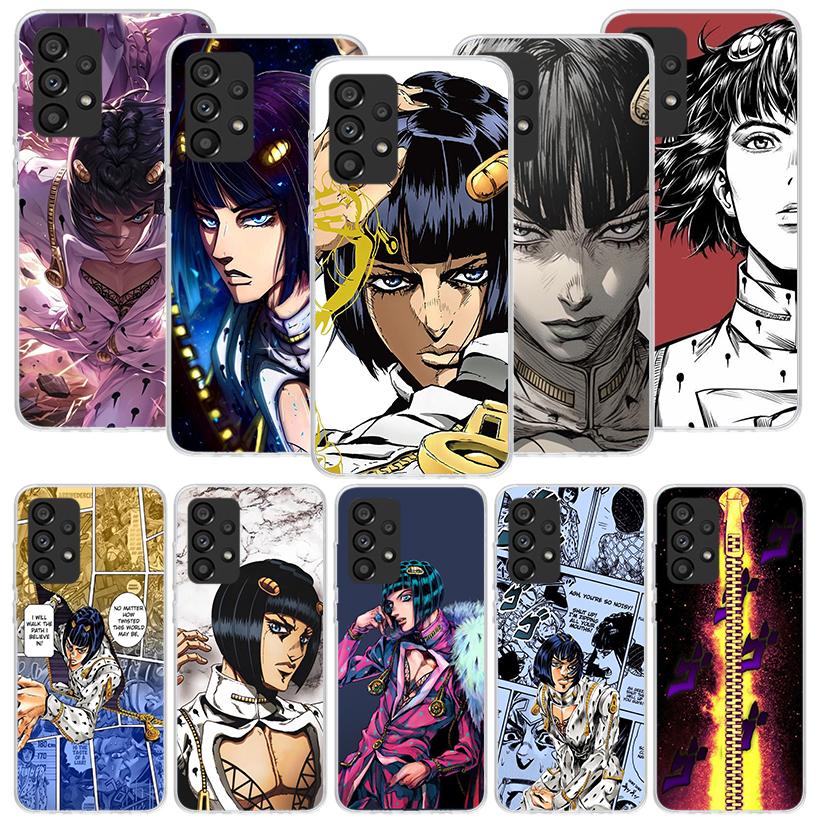 JoJo Adventure Bruno Buccellati Phone Case for Samsung Galaxy A52 A51 A50S A12 A22 A32 A72 A10S A30S A31 A71 Note 20 Ultra 10 Pl