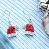 1 Pair of Elegant Silver Plated Zinc Alloy Drop & Dangle Earrings for Women with Rhinestone Accents, Iron Ear Needle, Festive Holiday Gift for Winter