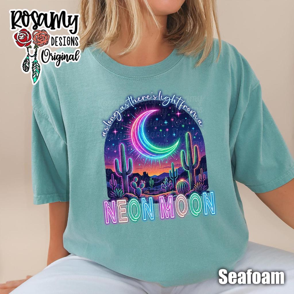 Neon Moon Shirt and kids tshirt, Comfort Colors Tee, Oversized Tee, Front Design, Concert, Country Music TShirt and kids tshirt, Western, Gift for Her