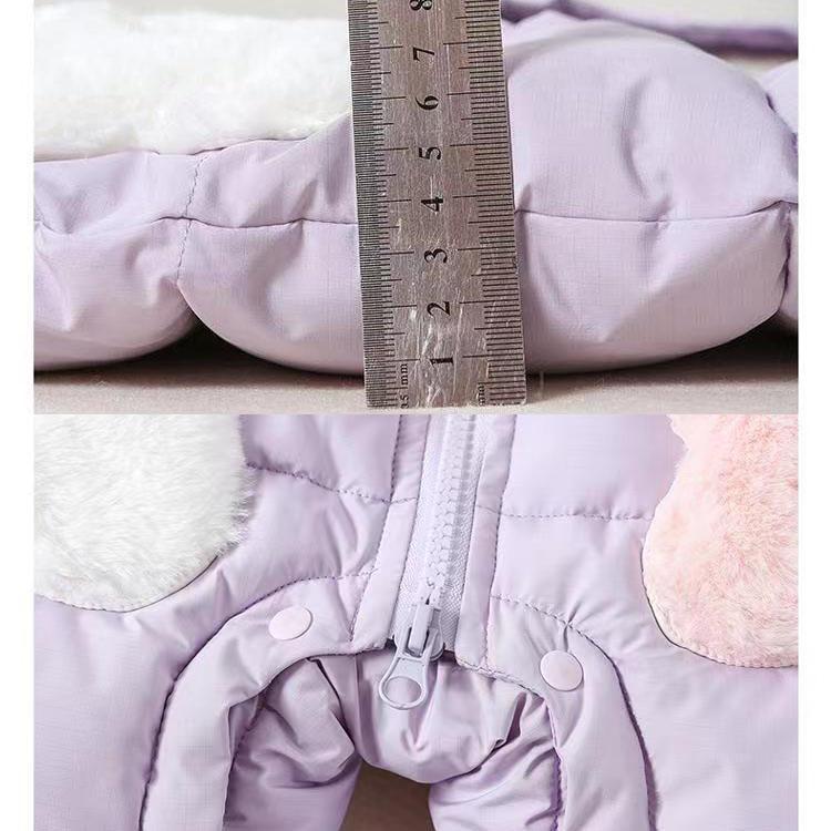 Детский пуховый хлопковый комбинезон зимняя одежда утолщенный теплый для девочки