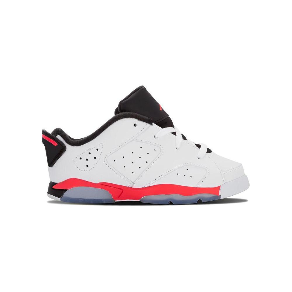 Jordan 6 Retro Low White Infrared 23 Black GS 768883-123