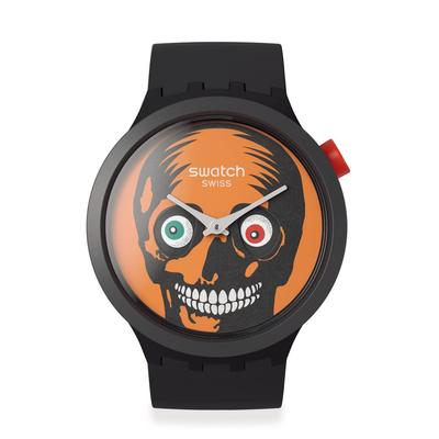 Часы Swatch SPOOKY TIME BIG BOLD SB03B700 Black ЭТО