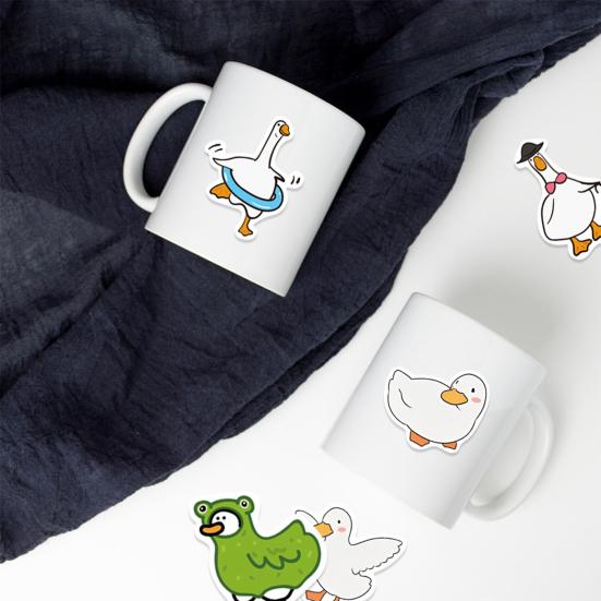 1 компл. наклейки с героями мультфильмов, милые красочные наклейки с уткой, водонепроницаемые автомобильные наклейки для детей, ноутбуков, скейтбордов, чемоданов