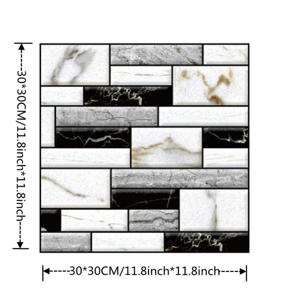 Waterproof Self-Adhesive 3D Wall Panel Lightweight PVC DIY Removeable Wallpaper Dormitory