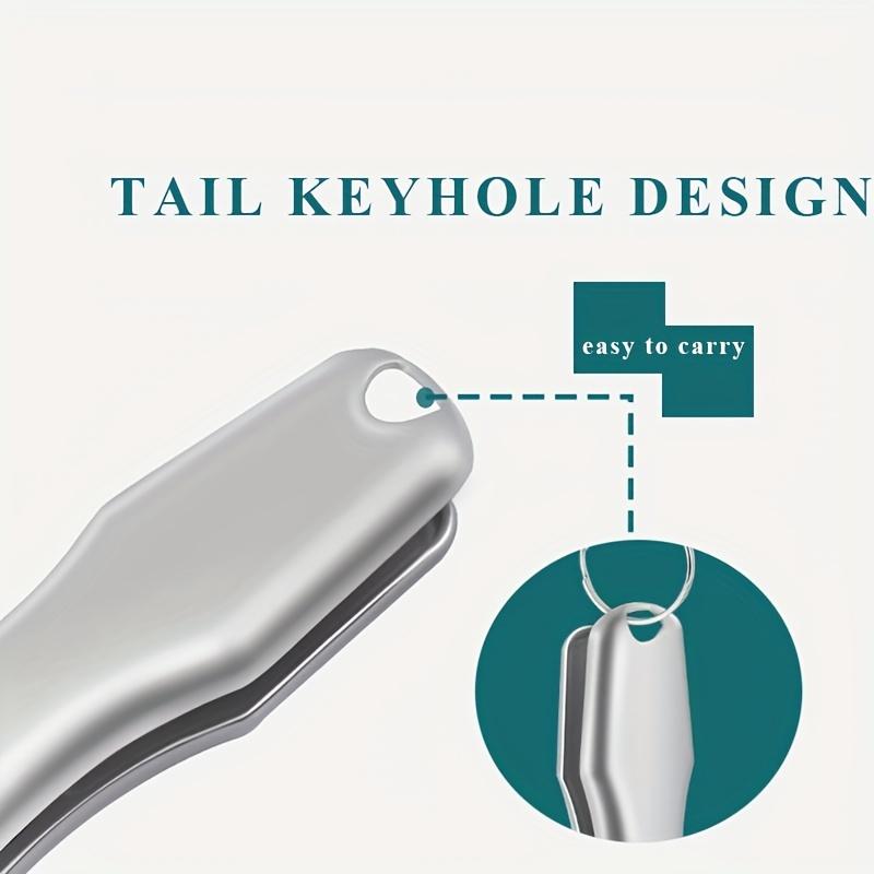 1 шт., кусачки для ногтей из нержавеющей стали, брызгозащищенные, с большим отверстием, портативные, для удаления омертвевшей кожи, триммер для кутикулы