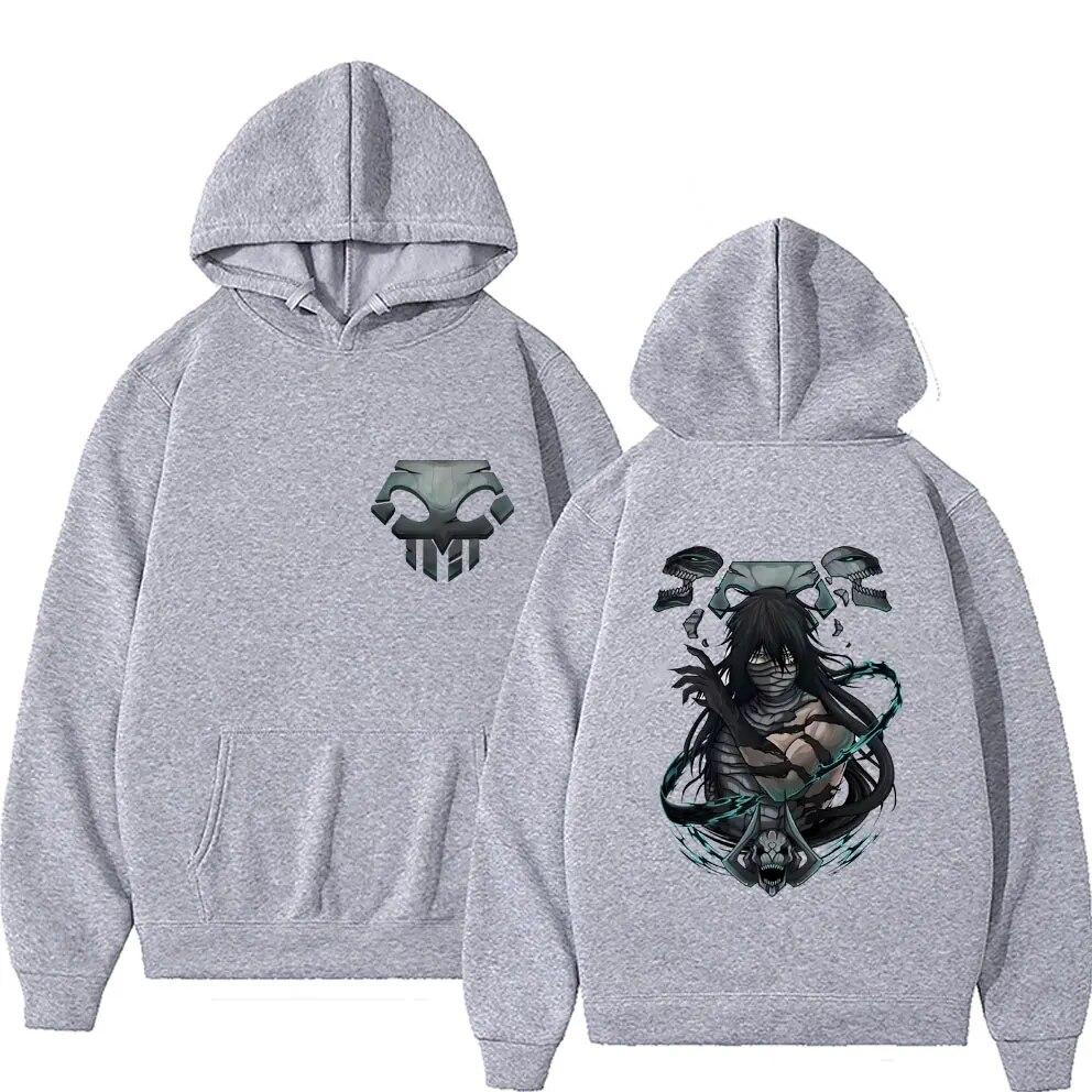 90s Anime Bleach Kurosaki Ichigo Graphic Hoodie Unisex Women Fashion Oversized Sweatshirt Unisex Unisexga Casual Fleece Cotton Hoodies