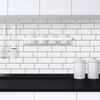 Backsplash White Subway Self Adhesive 3D Tile Sticker Kitchen Bathroom Wall Tiles Peel and Stick
