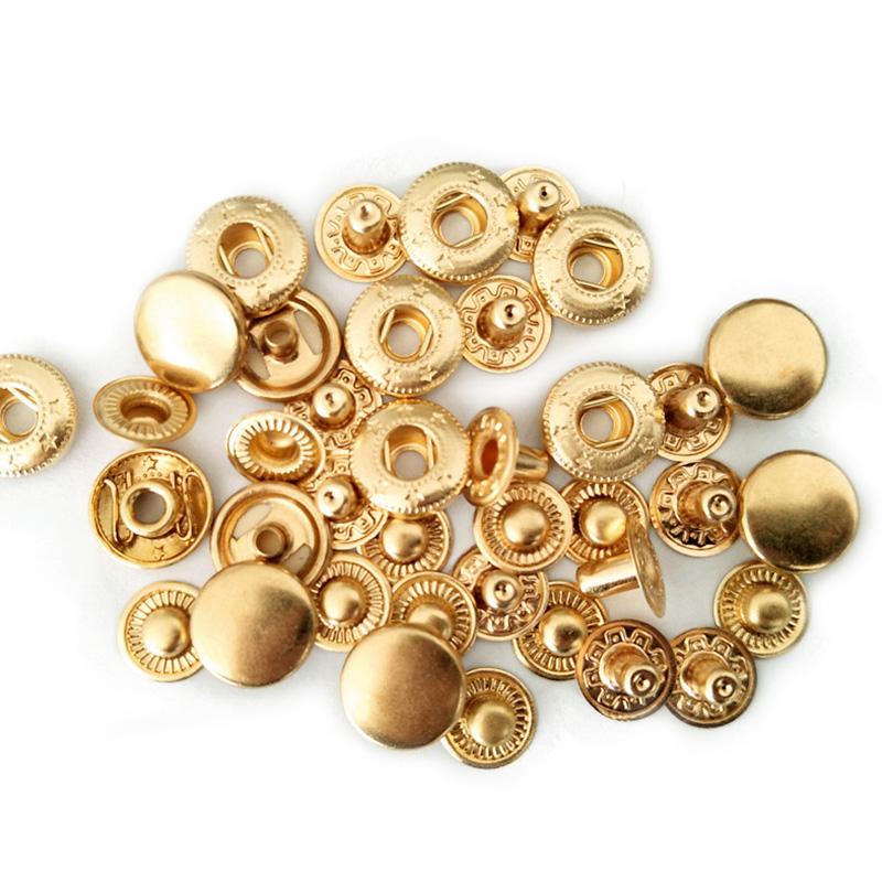 10Sets Sewing Accessories Copper Fasteners Clothes Snap Buttons Press Studs Garment DIY
