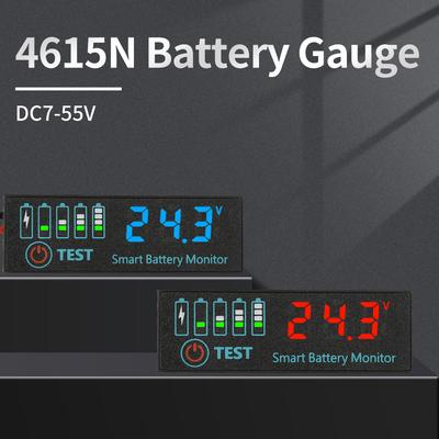 Светодиодный индикатор DC7-55V Индикатор уровня заряда батареи Индикатор емкости липо-литиевой батареи Плата напряжения Тестер зарядки батареи